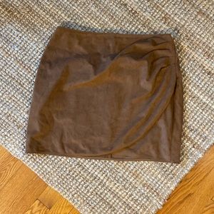 Abercrombie vegan suede mini skirt